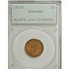 Image 1 : 1870 1C MS64 Red PCGS