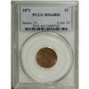 Image 1 : 1871 1C MS64 Red and Brown PCGS