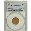 Image 1 : 1871 1C MS64 Red and Brown PCGS