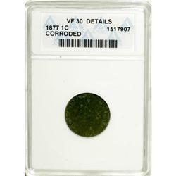 1877 1C VF30 Details ANACS