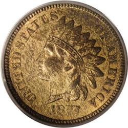 1877 1C MS64 Red and Brown PCGS