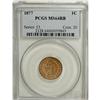 Image 3 : 1877 1C MS64 Red and Brown PCGS
