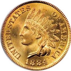 1884 1C MS66 Red PCGS