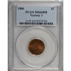 1886 1C Type One MS66 Red and Brown PCGS
