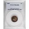 Image 1 : 1865 1C PR64 Red and Brown PCGS