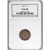 Image 1 : 1867 1C PR65 Red and Brown NGC