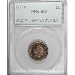 1870 1C PR64 Red PCGS