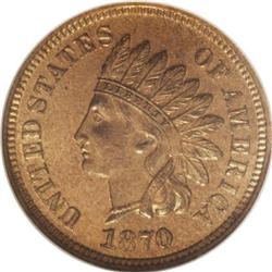 1870 1C PR66 Red NGC