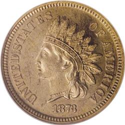 1873 1C Closed 3 PR64 Cameo NGC