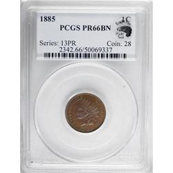 1885 1C PR66 Brown PCGS