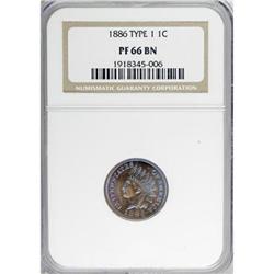 1886 1C Type One PR66 Brown NGC