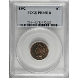 1892 1C PR65 Red and Brown PCGS