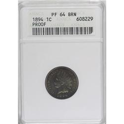 1894 1C PR64 Brown ANACS