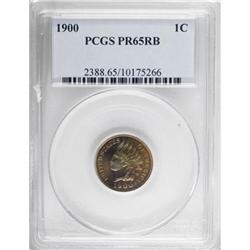 1900 1C PR65 Red and Brown PCGS