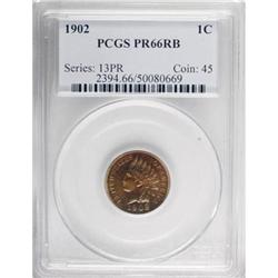 1902 1C PR66 Red and Brown PCGS