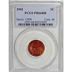 1903 1C PR66 Red and Brown PCGS