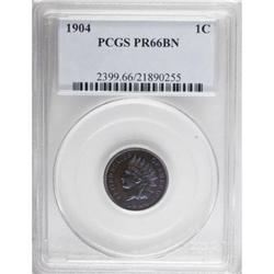 1904 1C PR66 Brown PCGS