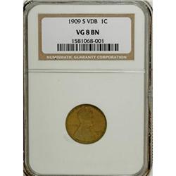 1909-S VDB 1C VG8 NGC