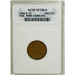 1909-S VDB 1C AU55 Details ANACS