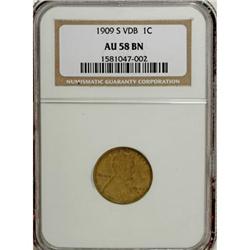1909-S VDB 1C AU58 NGC