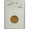 Image 1 : 1911-S 1C MS65 Red and Brown ANACS