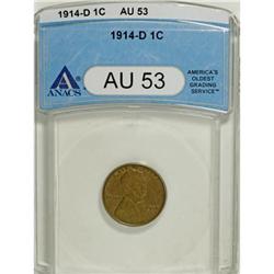 1914-D 1C AU53 ANACS