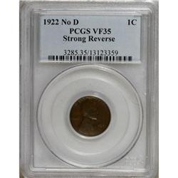 1922 No D 1C Strong Reverse VF35 PCGS