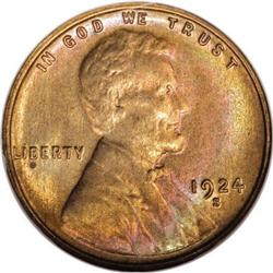 1924-S 1C MS64 Red NGC