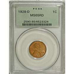 1928-D 1C MS65 Red PCGS