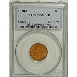 1930-D 1C MS66 Red PCGS; 1949 1C MS66 Red PCGS