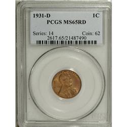 1931-D 1C MS65 Red PCGS