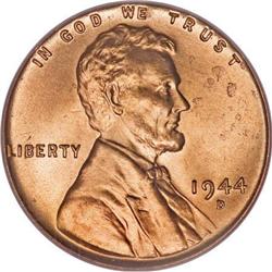 1944-D/S 1C MS65 Red PCGS