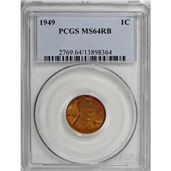 1949 1C MS64 Red and Brown PCGS