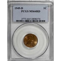 1949-D 1C MS64 Red PCGS