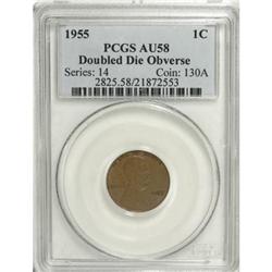 1955/55 1C Doubled Die Obverse AU58 PCGS