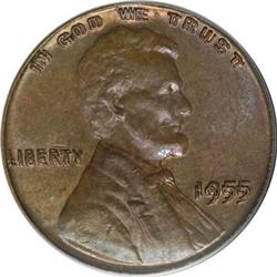 1955/55 1C Doubled Die Obverse MS62 Brown PCGS