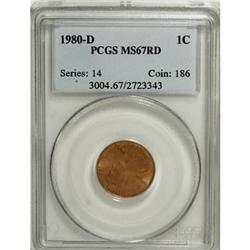 1980-D 1C MS67 Red PCGS