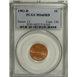 1982-D 1C MS68 Red PCGS
