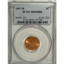 1997-D 1C MS68 Red PCGS
