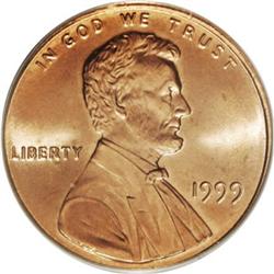 1999 1C MS67 Red PCGS