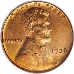 1936 1C Type One--Satin Finish PR65 Red PCGS