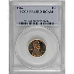 1962 1C PR68 DCAM PCGS; 1963 1C PR69 Cameo PCGS