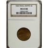 Image 3 : 1864 2C Small Motto MS65 Red and Brown NGC
