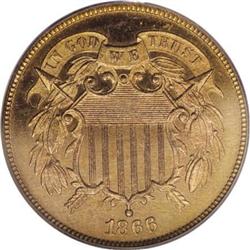 1866 2C PR65 Red PCGS