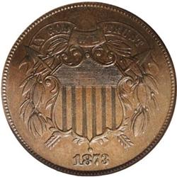 1873 2C Open 3 PR58 NGC