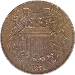 1873 2C Open 3 PR64 Brown PCGS
