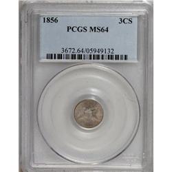 1856 3CS MS64 PCGS