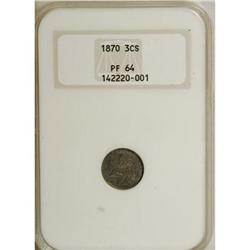 1870 3CS MS64 NGC