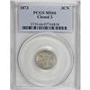 Image 3 : 1873 3CN Closed 3 MS66 PCGS