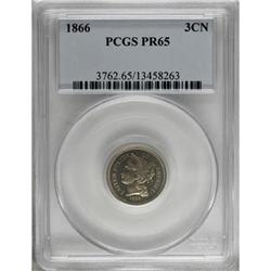 1866 3CN PR65 PCGS